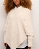 Cream - CRHOLIDAY KNIT PONCHO CREAM