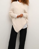 Cream - CRHOLIDAY KNIT PONCHO CREAM