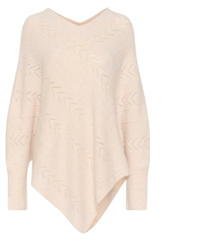 CRHOLIDAY KNIT PONCHO CREAM