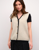 Cream - CRTIFFI KNIT VEST CREAM