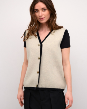 CRTIFFI KNIT VEST CREAM