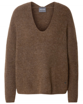 MMTHORA V-NECK  KNIT - MOS MOS