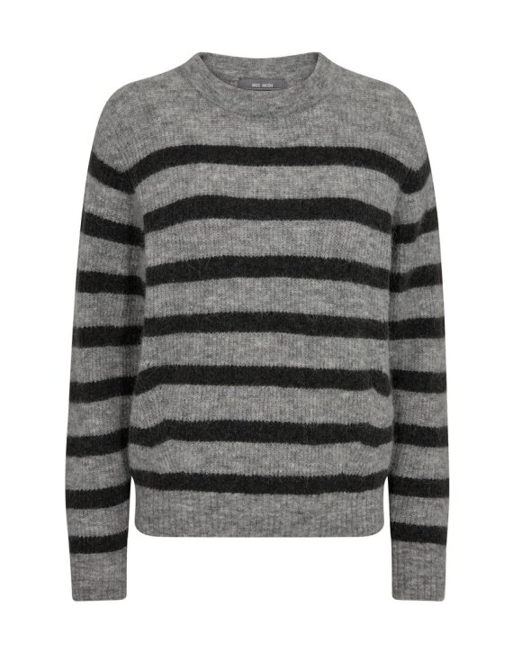 MOS MOSH - MMTHORA STRIPE CREWNECK KNIT 