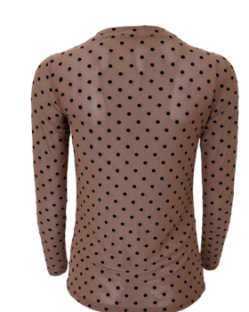 BCJENNIE DOTTED MESH BLOUSE 