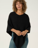 Cream - CRDELA KNIT PONCHO