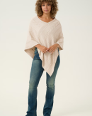 Cream - CRDELA KNIT PONCHO