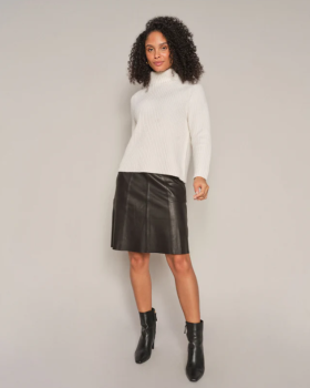 MMADALYN LEATHER SKIRT - MOS MOSH