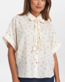 NÜMPH - NULULIANA SHIRT SS BOW- NÜMPH