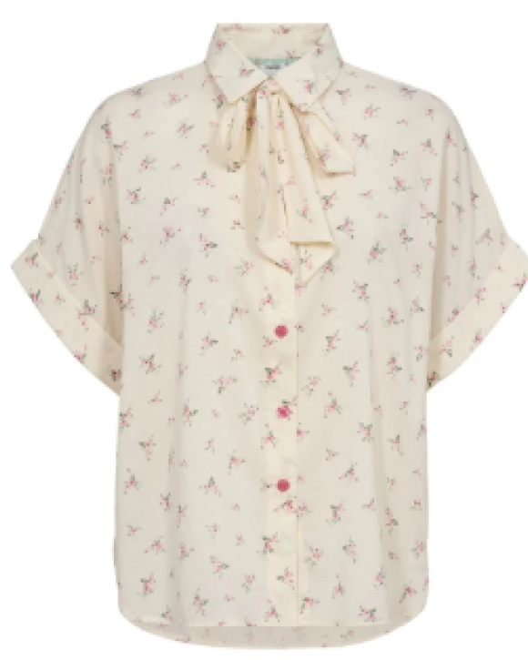 NÜMPH - NULULIANA SHIRT SS BOW- NÜMPH